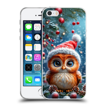 Пластиковый чехол на Iphone 5 с принтом Новый год
