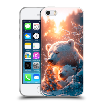 Пластиковый чехол на Iphone 5 с принтом Новый год
