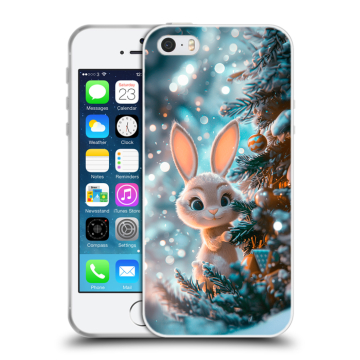 Пластиковый чехол на Iphone 5 с принтом Новый год