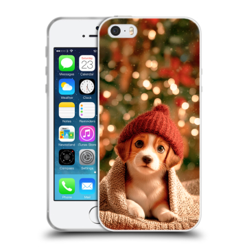 Пластиковый чехол на Iphone 5 с принтом Новый год