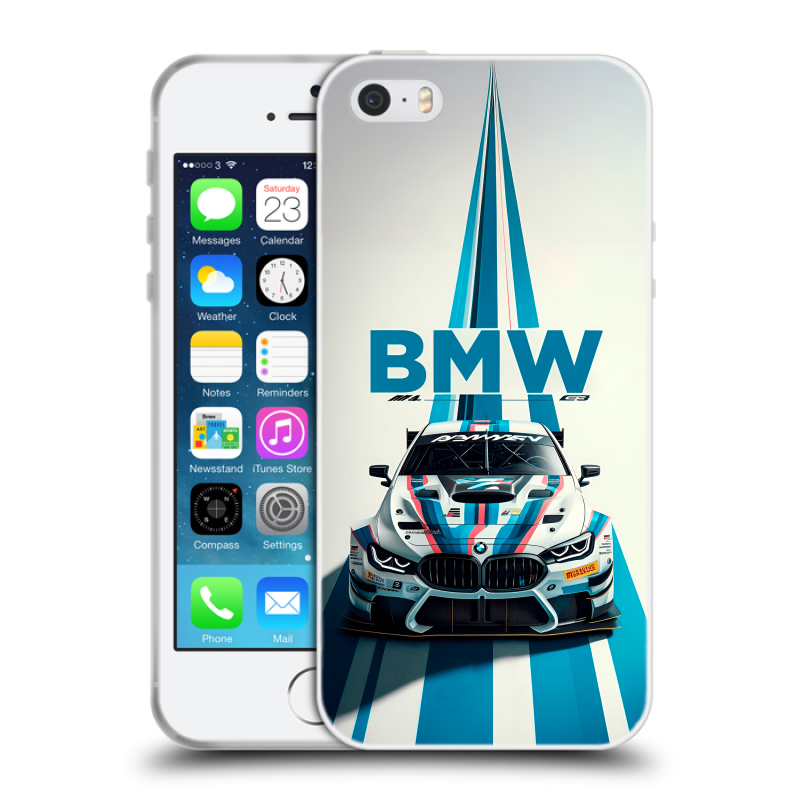 Пластиковый чехол на Iphone 5 с принтом БМВ BMW Пластиковый чехол на Iphone 5 с принтом БМВ BMW