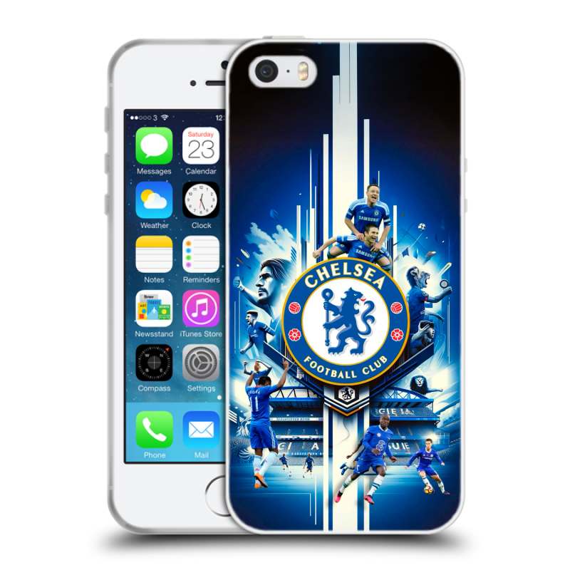 Пластиковый чехол на Iphone 5 с принтом Chelsea Челси Пластиковый чехол на Iphone 5 с принтом Chelsea Челси