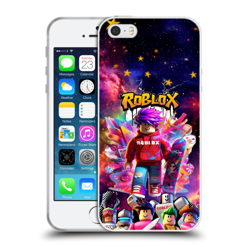 Пластиковый чехол на Iphone 5 с принтом Roblox Роблокс Пластиковый чехол на Iphone 5 с принтом Roblox Роблокс