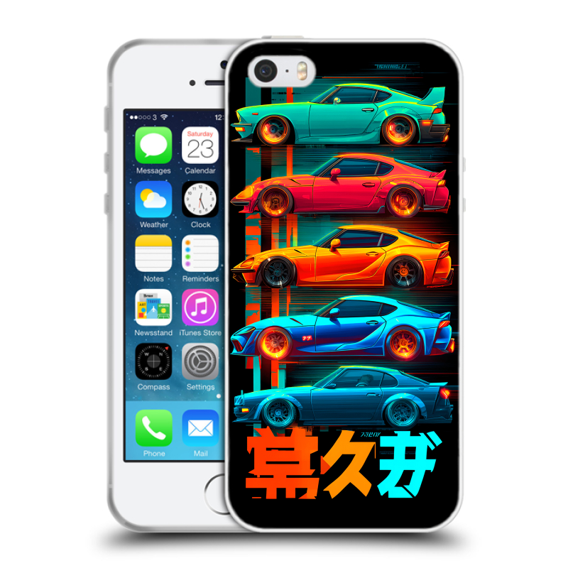 Пластиковый чехол на Iphone 5 с принтом машины тачки Пластиковый чехол на Iphone 5 с принтом машины тачки