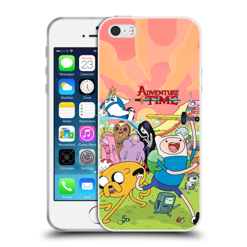 Пластиковый чехол на Iphone 5 с принтом Adventure time Время приключений Пластиковый чехол на Iphone 5 с принтом Adventure time Время приключений