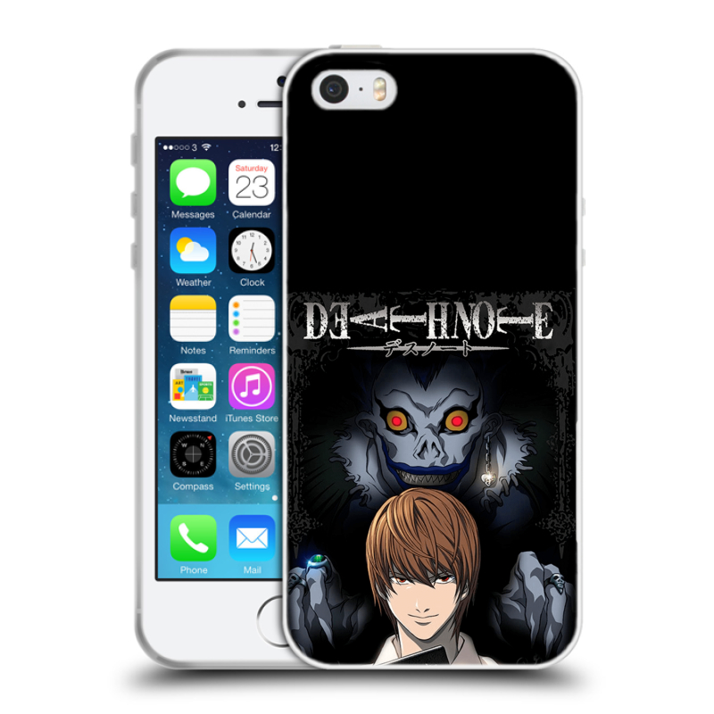 Пластиковый чехол на Iphone 5 с принтом Death note Тетрадь смерти Пластиковый чехол на Iphone 5 с принтом Death note Тетрадь смерти