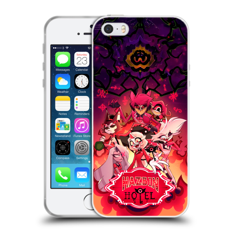 Пластиковый чехол на Iphone 5 с принтом Hazbin Hotel Отель Хазбин Пластиковый чехол на Iphone 5 с принтом Hazbin Hotel Отель Хазбин
