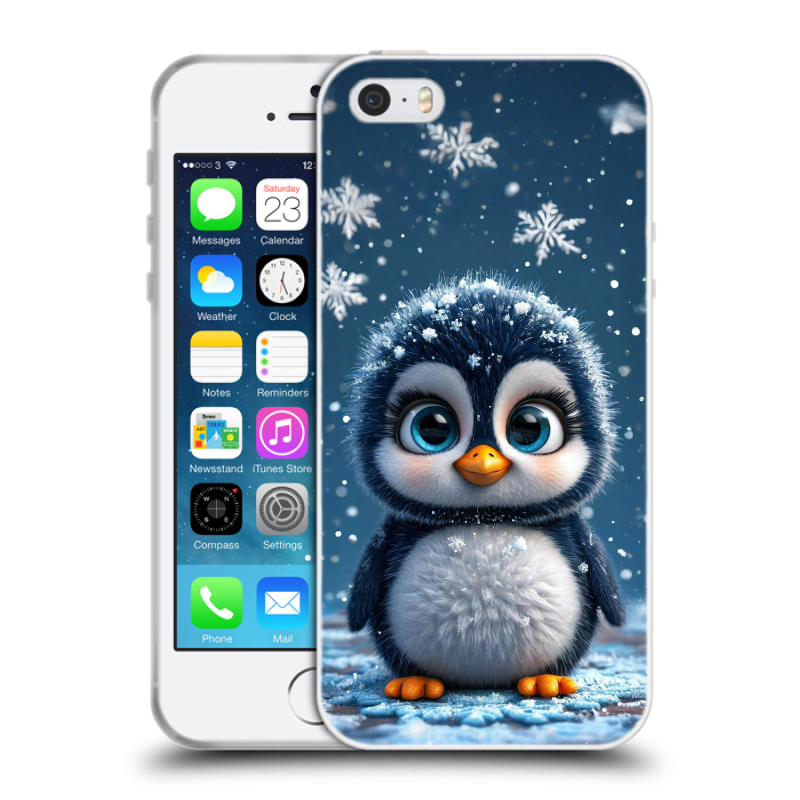 Пластиковый чехол на Iphone 5 с принтом Новый год Пластиковый чехол на Iphone 5 с принтом Новый год