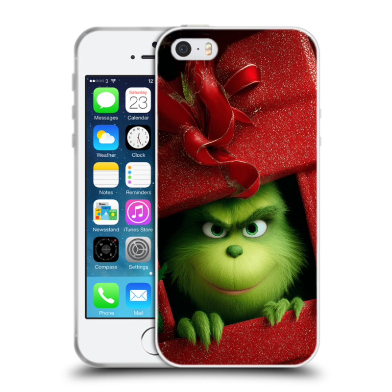Пластиковый чехол на Iphone 5 с принтом Новый год Пластиковый чехол на Iphone 5 с принтом Новый год