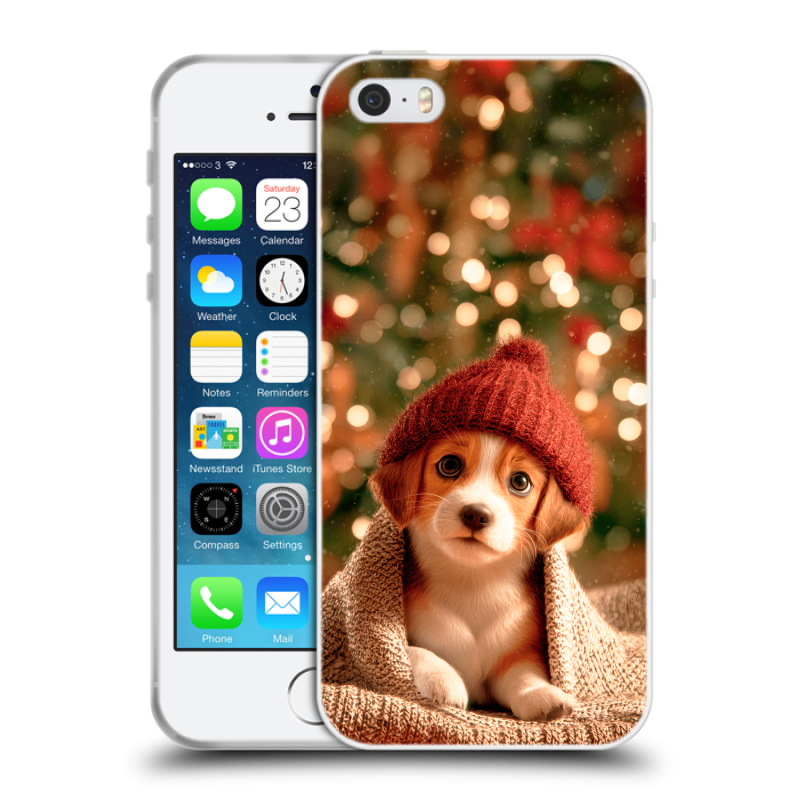 Пластиковый чехол на Iphone 5 с принтом Новый год Пластиковый чехол на Iphone 5 с принтом Новый год