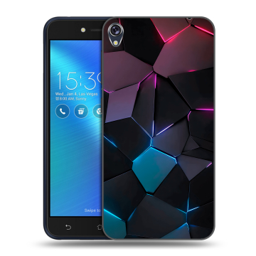 Силиконовый чехол на Asus ZenFone Live с принтом Геометрия неона Силиконовый чехол на Asus ZenFone Live с принтом Геометрия неона