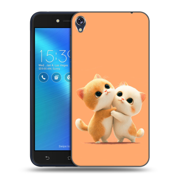 Силиконовый чехол на Asus ZenFone Live с принтом Милые котики Силиконовый чехол на Asus ZenFone Live с принтом Милые котики