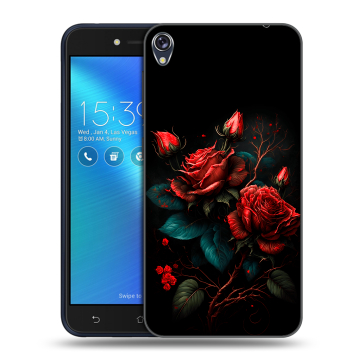 Силиконовый чехол на Asus ZenFone Live с принтом Розы красные Силиконовый чехол на Asus ZenFone Live с принтом Розы красные