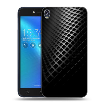 Силиконовый чехол на Asus ZenFone Live с принтом Текстура металла Силиконовый чехол на Asus ZenFone Live с принтом Текстура металла