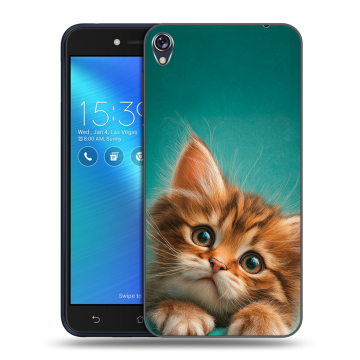Силиконовый чехол на Asus ZenFone Live с принтом котенок Силиконовый чехол на Asus ZenFone Live с принтом котенок