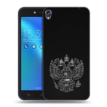 Силиконовый чехол на Asus ZenFone Live с принтом Герб России