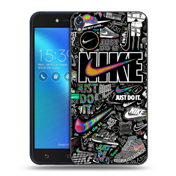 Силиконовый чехол на Asus ZenFone Live с принтом Найк