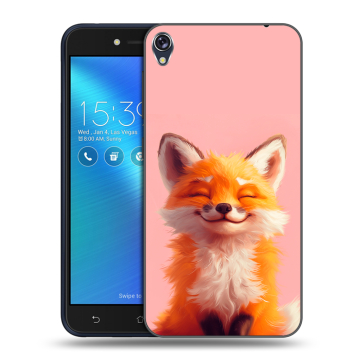 Силиконовый чехол на Asus ZenFone Live с принтом милая лиса Силиконовый чехол на Asus ZenFone Live с принтом милая лиса