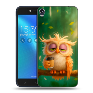 Силиконовый чехол на Asus ZenFone Live с принтом сова Силиконовый чехол на Asus ZenFone Live с принтом сова