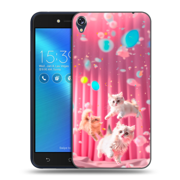 Силиконовый чехол на Asus ZenFone Live с принтом милые котики Силиконовый чехол на Asus ZenFone Live с принтом милые котики
