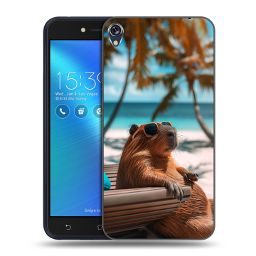 Силиконовый чехол на Asus ZenFone Live с принтом Капибара Силиконовый чехол на Asus ZenFone Live с принтом Капибара