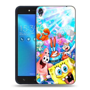 Силиконовый чехол на Asus ZenFone Live с принтом спанчбоб спанч боб Силиконовый чехол на Asus ZenFone Live с принтом спанчбоб спанч боб