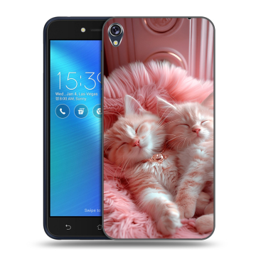 Силиконовый чехол на Asus ZenFone Live с принтом котята котики