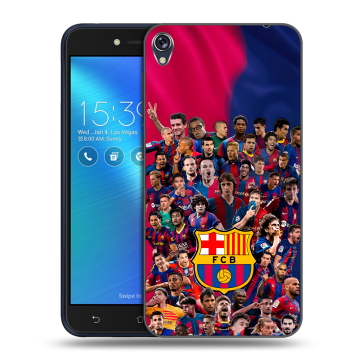 Силиконовый чехол на Asus ZenFone Live с принтом Барселона Barcelona