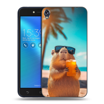 Силиконовый чехол на Asus ZenFone Live с принтом Капибара