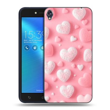 Силиконовый чехол на Asus ZenFone Live с принтом Сердечки Силиконовый чехол на Asus ZenFone Live с принтом Сердечки
