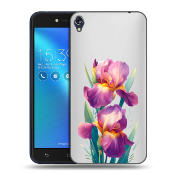 Силиконовый чехол на Asus ZenFone Live с принтом Цветы орхидеи
