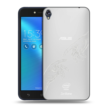 Силиконовый чехол на Asus ZenFone Live с принтом Сотворение мира
