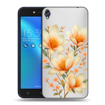 Силиконовый чехол на Asus ZenFone Live с принтом Цветы