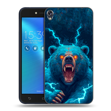 Силиконовый чехол на Asus ZenFone Live с принтом Медведь