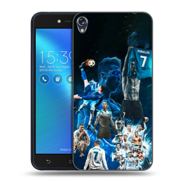 Силиконовый чехол на Asus ZenFone Live с принтом Реал Роналдо