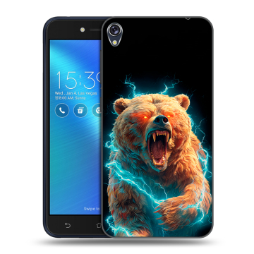 Силиконовый чехол на Asus ZenFone Live с принтом Медведь
