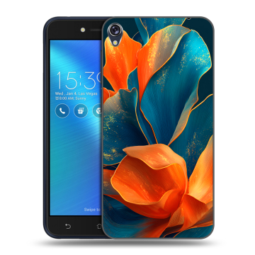 Силиконовый чехол на Asus ZenFone Live с принтом Цветы