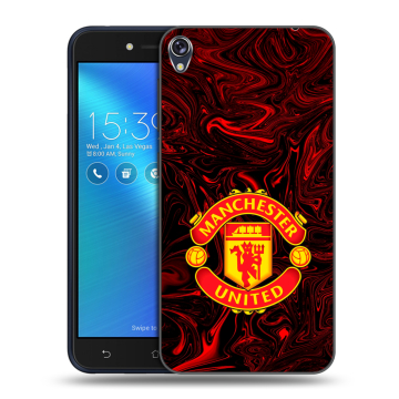Силиконовый чехол на Asus ZenFone Live с принтом Manchester United Силиконовый чехол на Asus ZenFone Live с принтом Manchester United