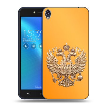 Силиконовый чехол на Asus ZenFone Live с принтом Герб Флаг России Силиконовый чехол на Asus ZenFone Live с принтом Герб Флаг России