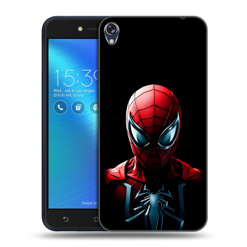 Силиконовый чехол на Asus ZenFone Live с принтом Spiderman Человек паук