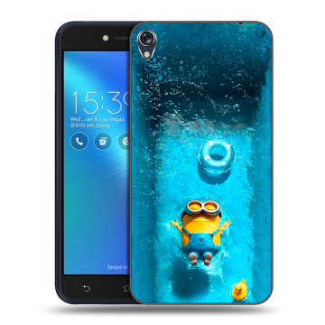 Силиконовый чехол на Asus ZenFone Live с принтом Миньоны