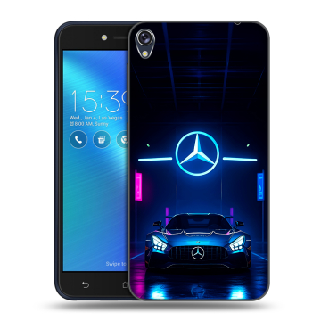 Силиконовый чехол на Asus ZenFone Live с принтом Mercedes Мерседес Силиконовый чехол на Asus ZenFone Live с принтом Mercedes Мерседес