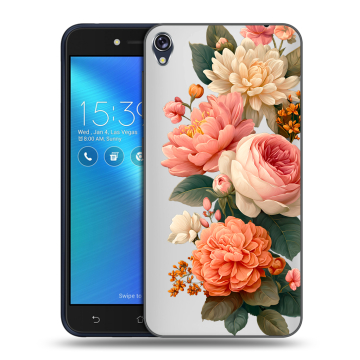 Силиконовый чехол на Asus ZenFone Live с принтом цветы Силиконовый чехол на Asus ZenFone Live с принтом цветы
