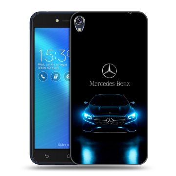Силиконовый чехол на Asus ZenFone Live с принтом Mercedes Мерседес