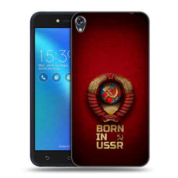 Силиконовый чехол на Asus ZenFone Live с принтом Флаг Герб СССР Силиконовый чехол на Asus ZenFone Live с принтом Флаг Герб СССР