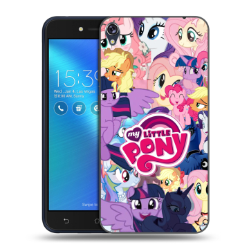 Силиконовый чехол на Asus ZenFone Live с принтом My little pony Дружба чудо Силиконовый чехол на Asus ZenFone Live с принтом My little pony Дружба чудо