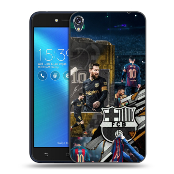 Силиконовый чехол на Asus ZenFone Live с принтом Messi Barcelona Силиконовый чехол на Asus ZenFone Live с принтом Messi Barcelona