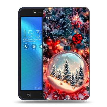 Силиконовый чехол на Asus ZenFone Live с принтом Новый год