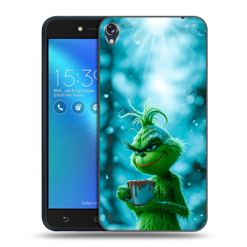 Силиконовый чехол на Asus ZenFone Live с принтом Новый год гринч