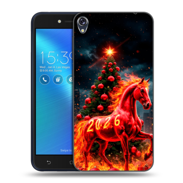 Силиконовый чехол на Asus ZenFone Live с принтом Новый год